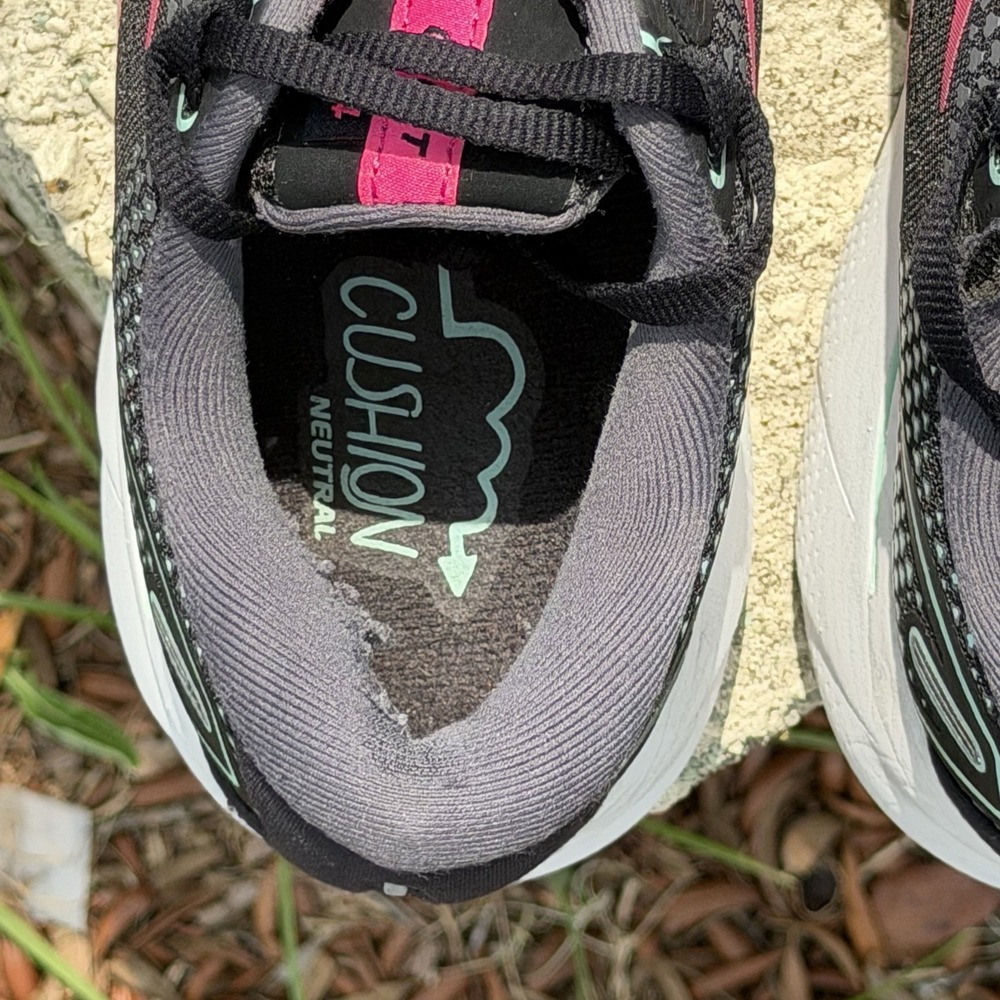 Brooks Ghost 14 Running Shoes Womens Size 9.5 Black Pink Sneakers - Picture 8 of 11